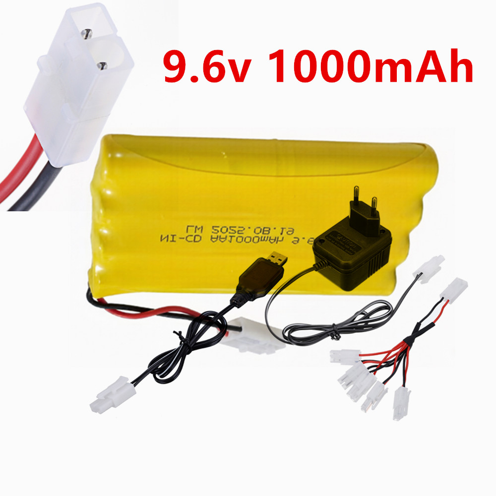Rc Hobby Models - 9.6v 1000mAh Ni-CD AA Şarj Edilebilir
