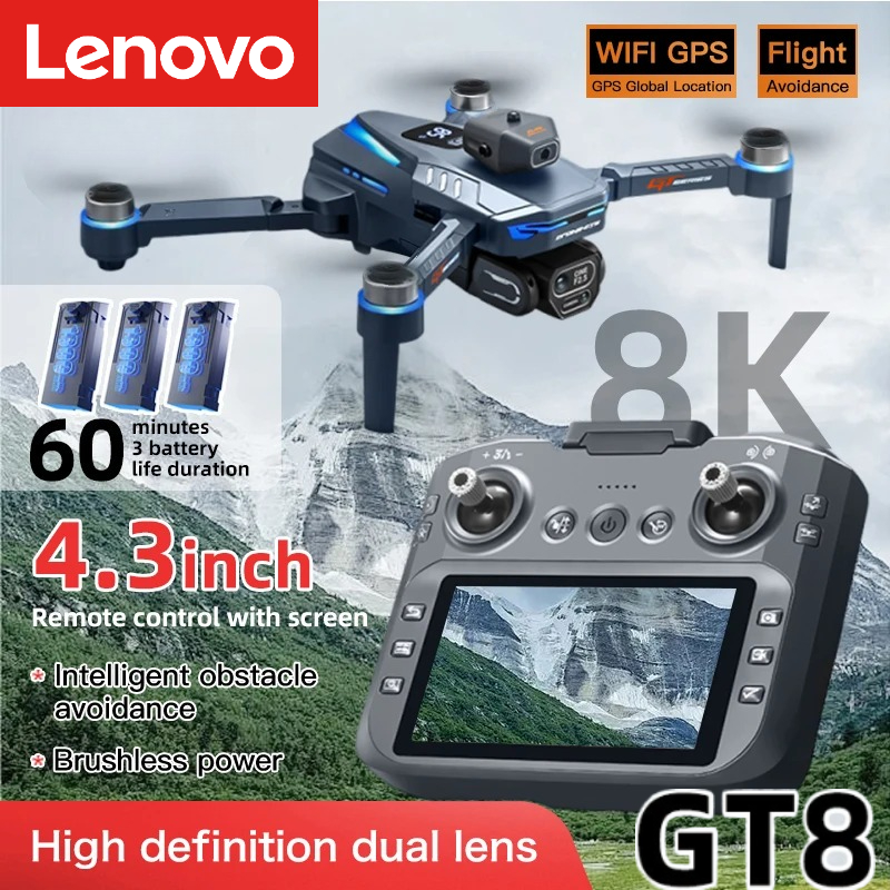 Rc Hobby China - Lenovo GT8 Drone 8K Profesyonel Çift