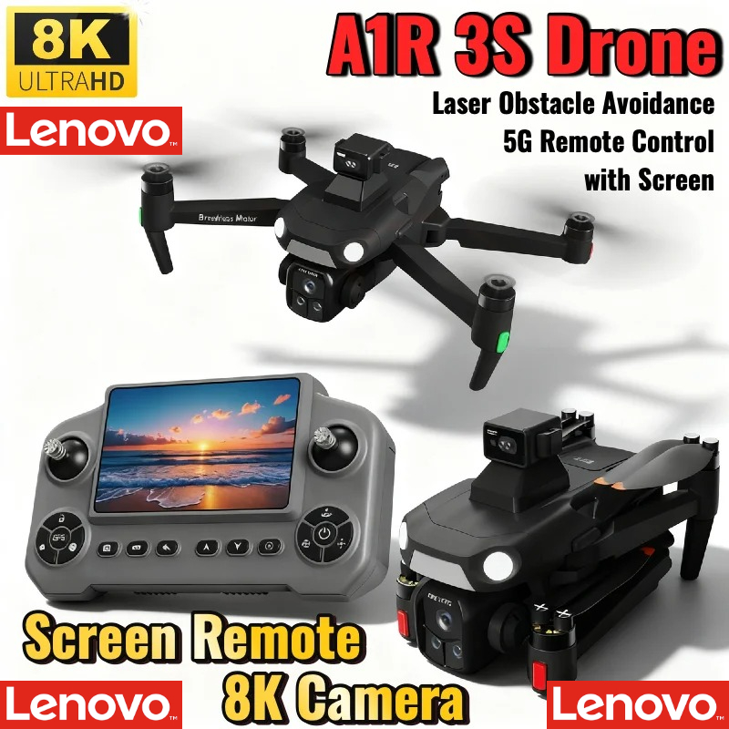 Rc Hobby China - Lenovo A1R 3S Katlanabilir Hava Dronu