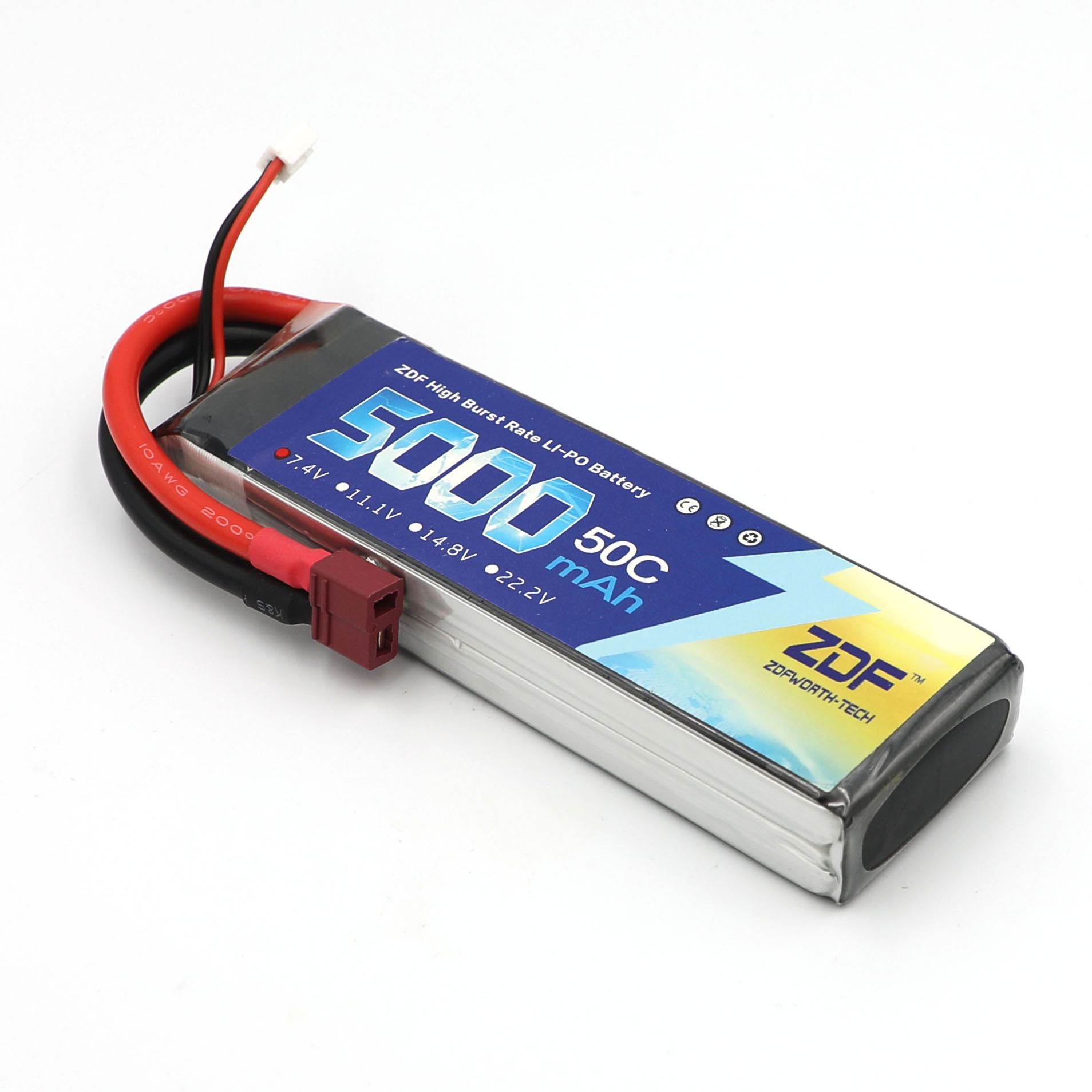 Rc Hobby Jet - ZDF RC Lipo Pil 7.4V 5000mah