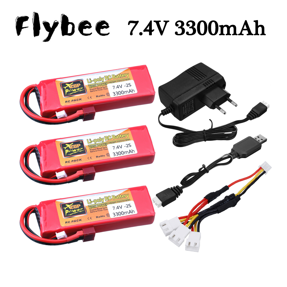 Rc Hobby Parts - 2S 7.4V 3300mAh Lipo pil şarj