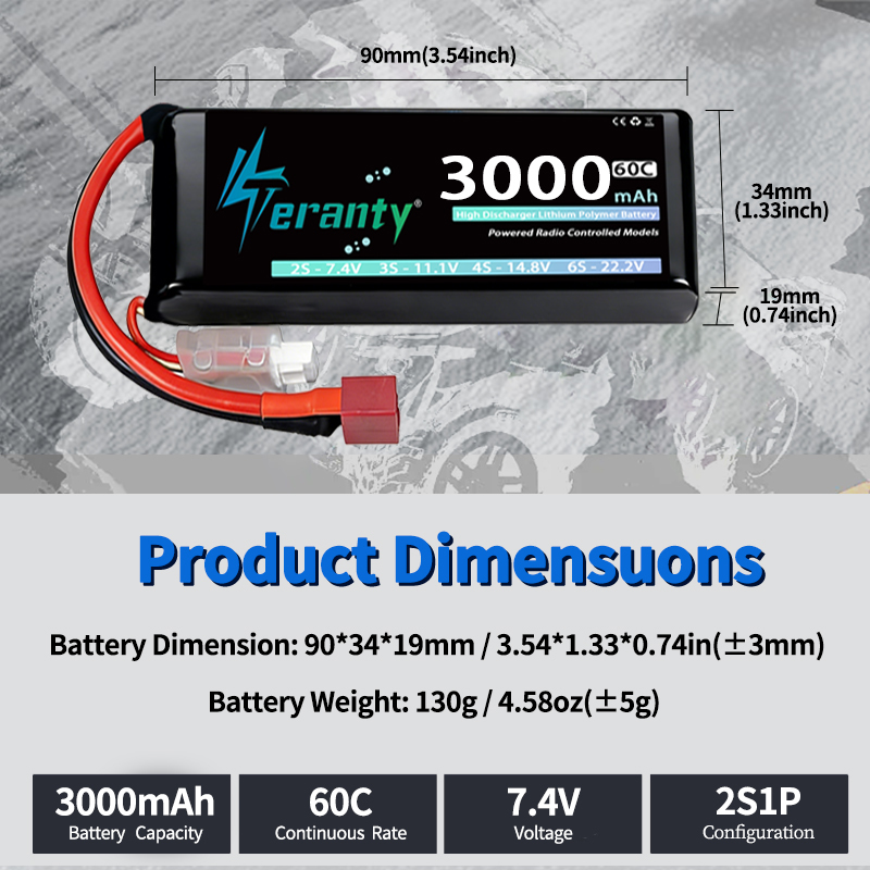 TERANTY 2S 3000mAh Lipo Pil 7. - Rc Hobby Models incelemesi ve fiyatı