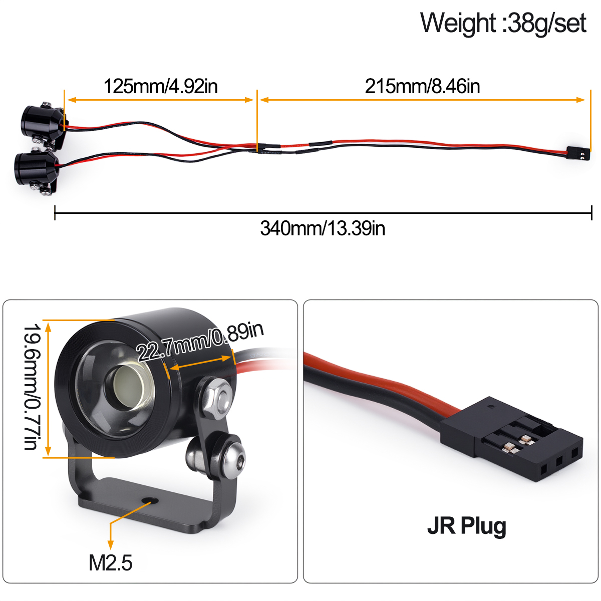 RC Araba LED Işık Far Spot Işı - Rc Hobby Nook incelemesi ve fiyatı