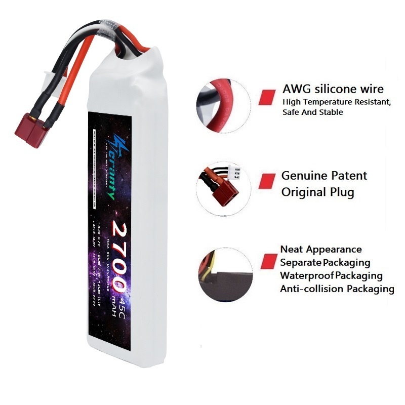 1/3 adet 2S 7.4V Lipo pil 2700 - Rc Hobby Models incelemesi ve fiyatı
