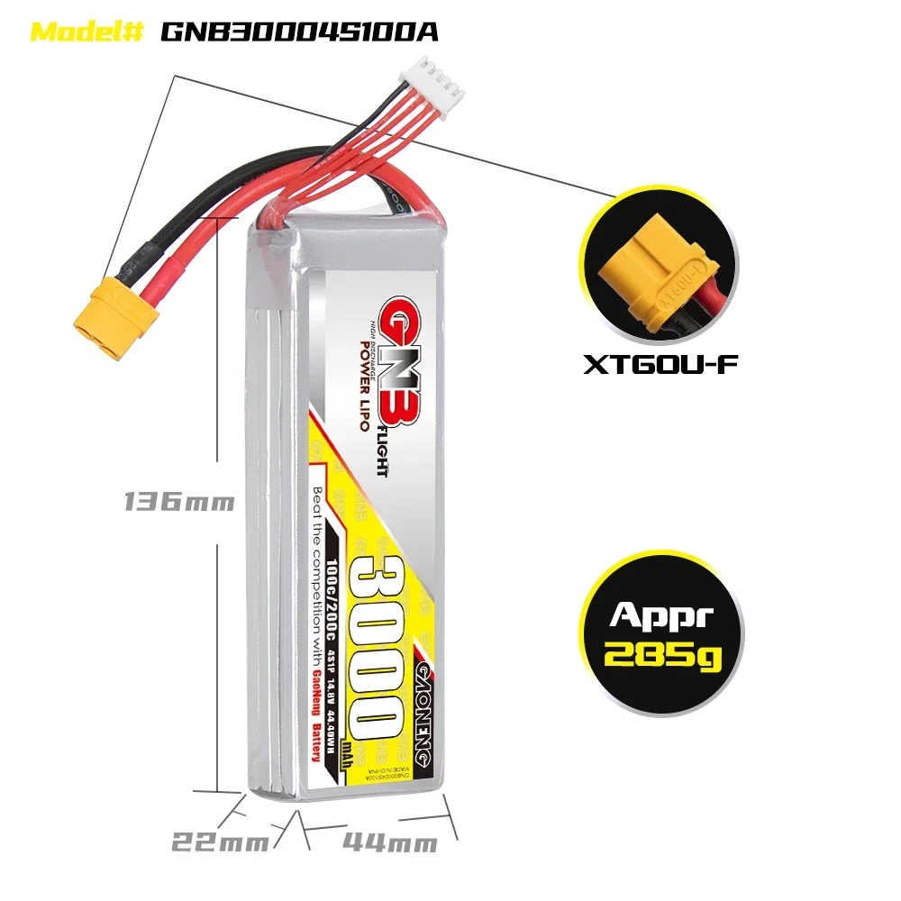 GAONENG GNB 3000 mAh 4 S 100C  - Rc Hobby Models incelemesi ve fiyatı
