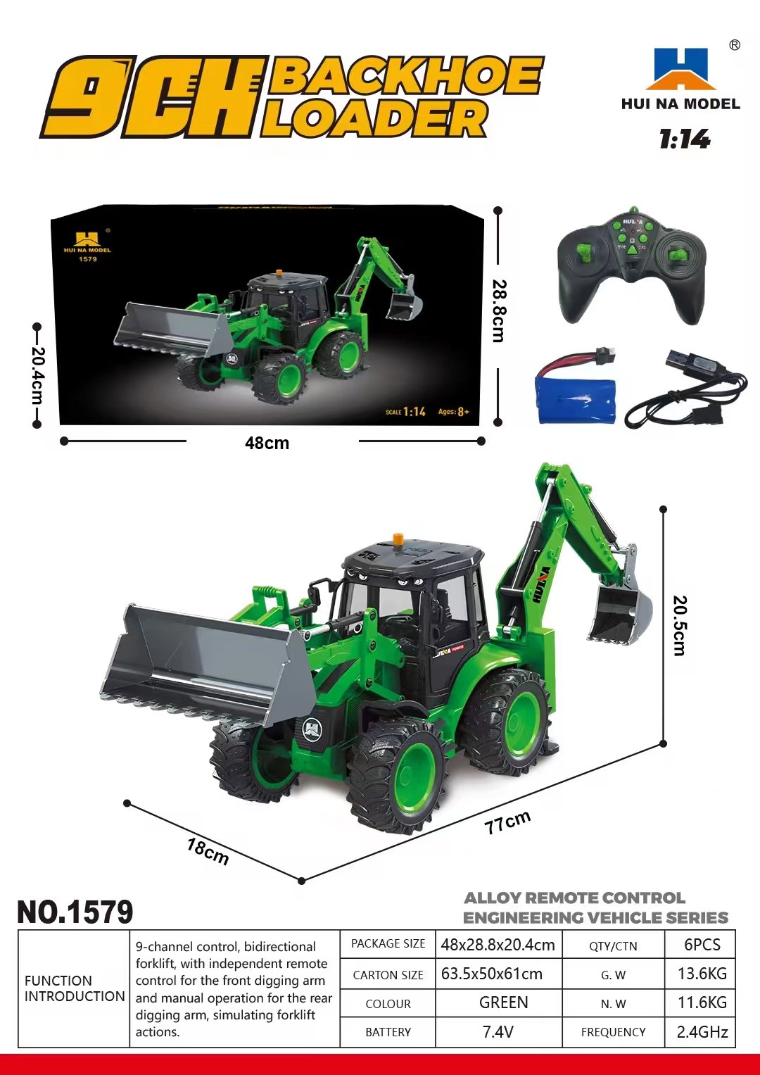 ABD Satış HUINA 1/14 1579 Uzak - Rc Hobby Models incelemesi ve fiyatı